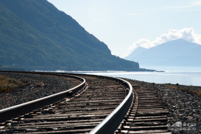 Alaska railroad track