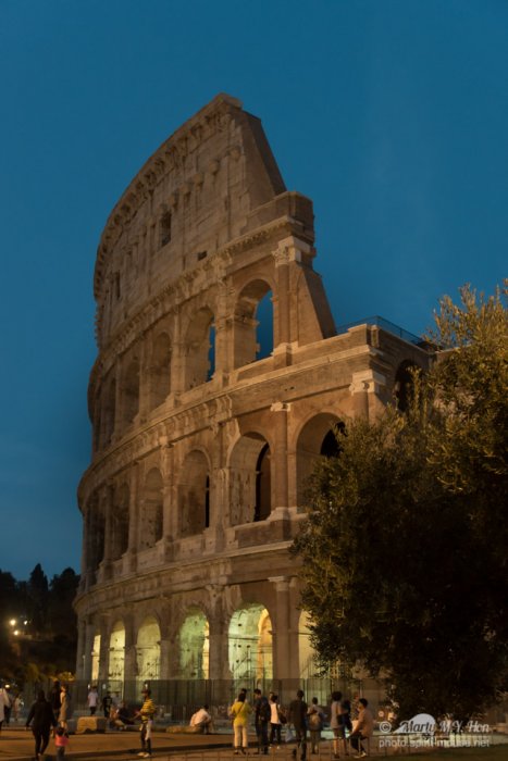 Colosseo, Rome, Italy @ Harvest Moon